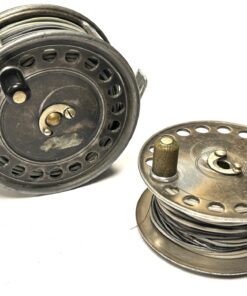 Hardy Uniqua Salmon Fly Reel 4″ Perforated With Spare Spool Retaining Good Lead Finish