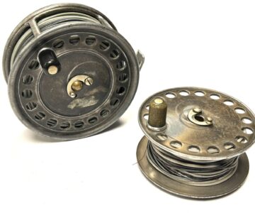 Hardy Uniqua Salmon Fly Reel 4″ Perforated With Spare Spool Retaining Good Lead Finish