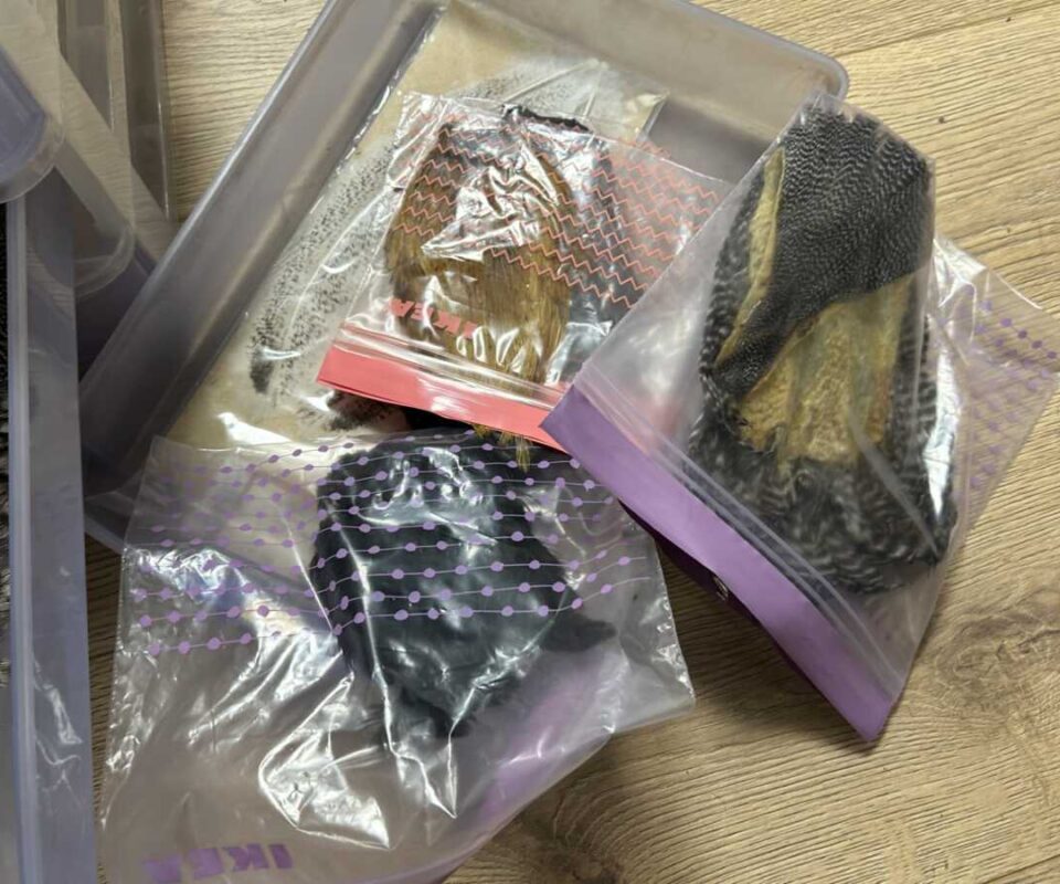 Alternative view of Gordon Griffiths Fly Tying Material Cock Pheasant Peacock Herl 4 x Trays