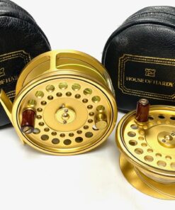Hardy Gold Sovereign #8/9 Trout Fly Reel W Spare Spool & Pouches