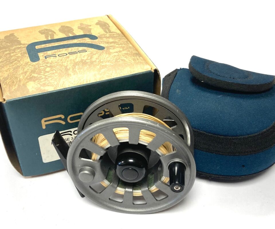Ross Flyrise 3 Trout 3.5" Fishing Reel With Bag & Outer Box