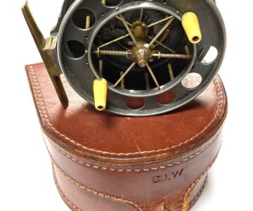 Allcocks 4″ Ventilated Aerial Reel With Ebonite Rear Flange Case Super