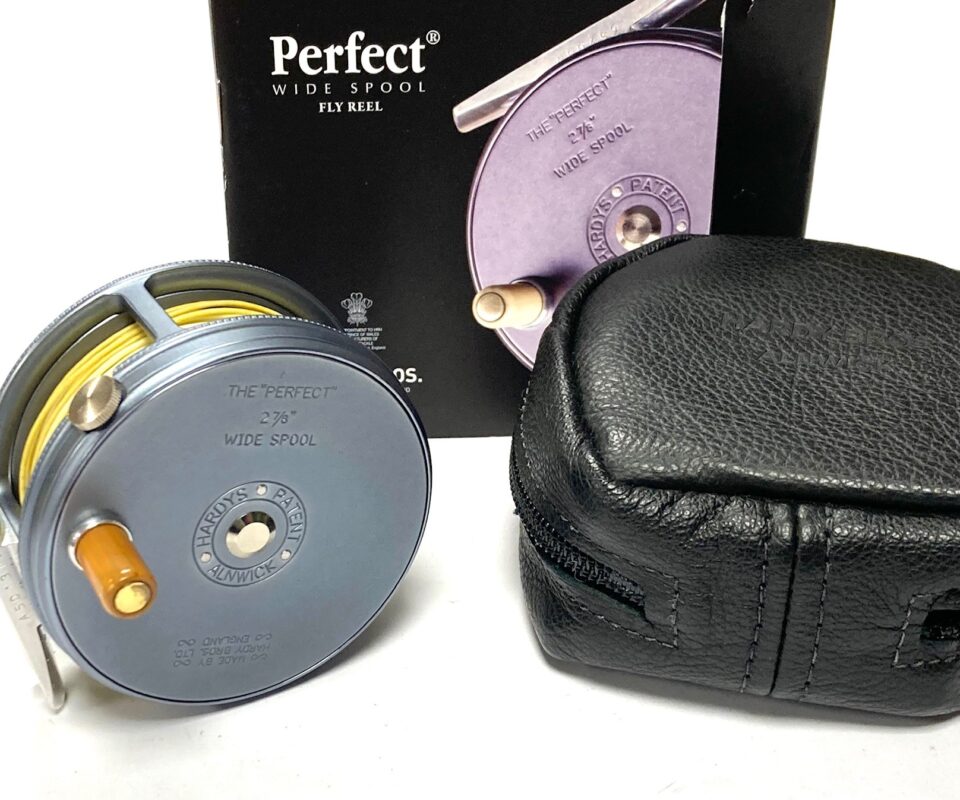 Hardy Perfect 2 7/8″ Wide Spool Trout Fly Reel With Pouch & Box
