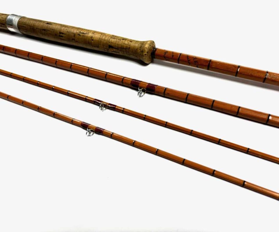 Alternative view of Hardy AEH Wood No 3 cane 11′ 6" 3 Piece Rod With Spare Tip & Bag