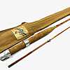 Allcock's LITTLE GEM 7′ 2 Piece Split Cane Trout Fly Rod With Original Bag Fine Condition