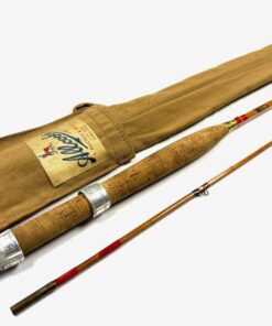 Allcock's LITTLE GEM 7′ 2 Piece Split Cane Trout Fly Rod With Original Bag Fine Condition
