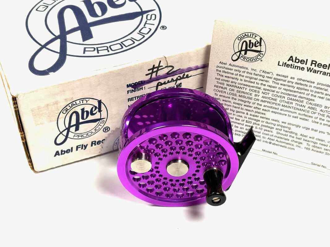 Abel No 2 Fly Reel 3&Prime; Metallic Purple With Warranty