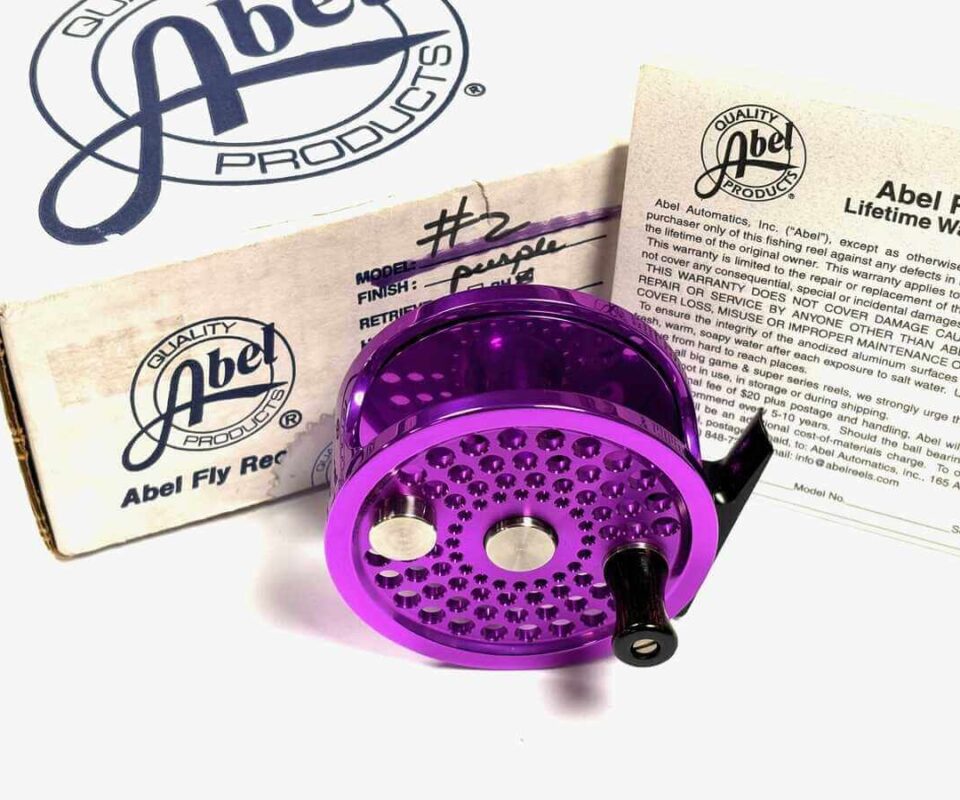 Abel No 2 Fly Reel 3″ Metallic Purple With Warranty