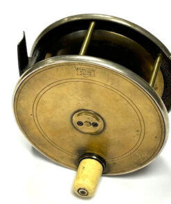Malloch Of Perth 4.5" Vintage Brass & Ebonite Reel