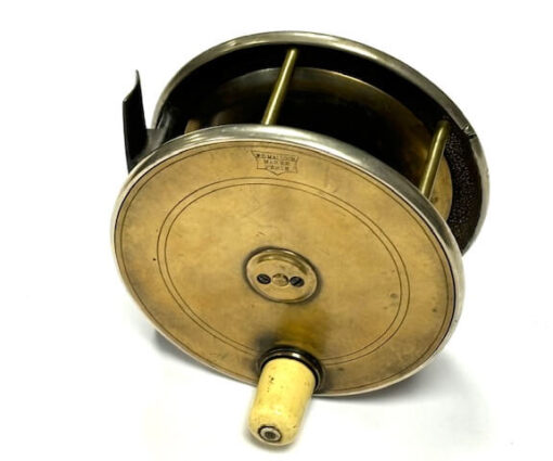 Malloch Of Perth 4.5" Vintage Brass & Ebonite Reel