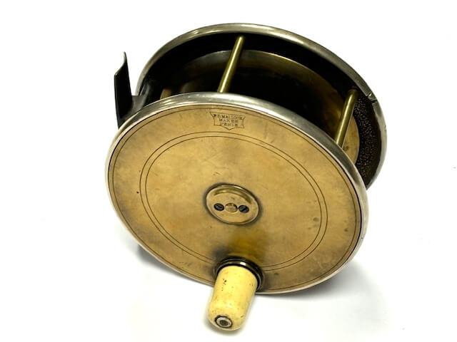 Malloch Of Perth 4.5" Vintage Brass & Ebonite Reel