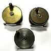 Three Vintage Brass Fishing Reels C1900