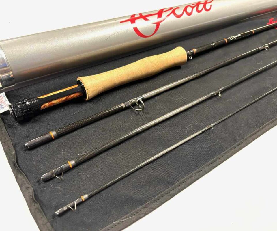 ロッド Scott Radian 9ft #6 Scott Radian 9' Trout Fly Rod Line #5 With Bag & Tube Fine Condition