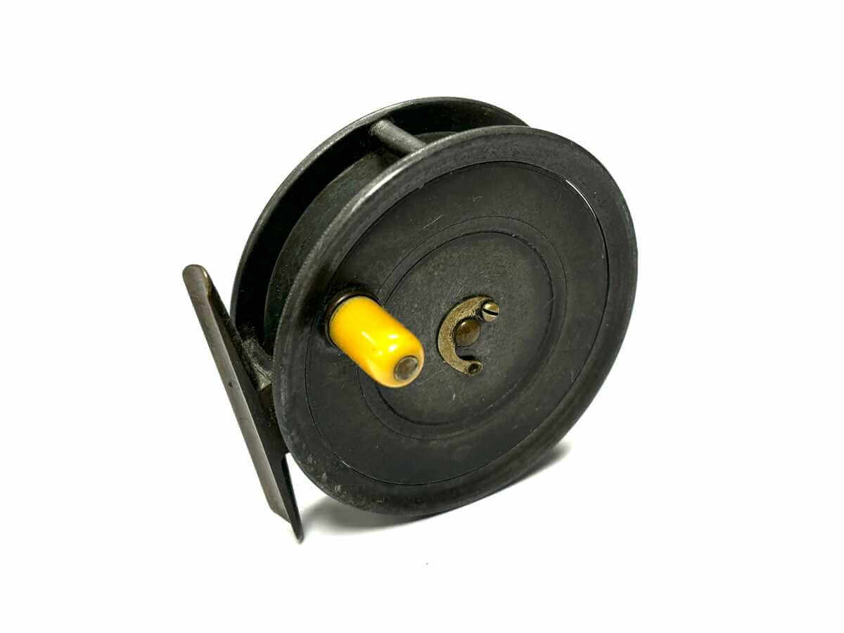 Hardy Uniqua 3 3/8″ Vintage Alloy Fly Reel White Handle 1910