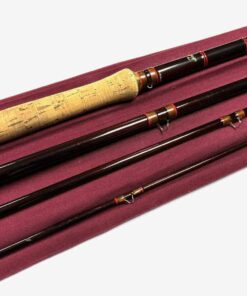Alternative view of Hardy Sovereign Salmon Fly rod 15′ four piece carbon #9/10 Spey Tweed fly casting with bag super condition