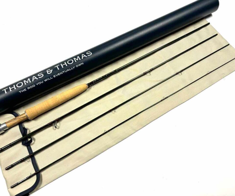 Thomas and Thomas AEROS 8′ Trout / Salt Water Fly Rod Line #3 With Bag & Tube FINE CON