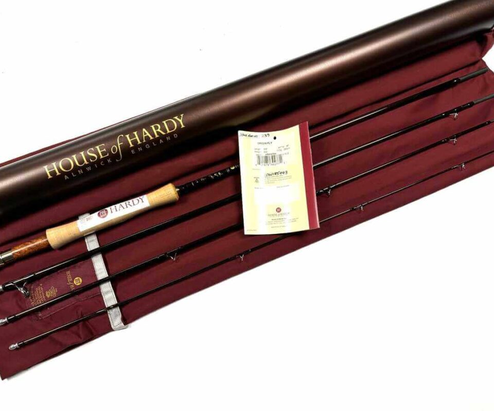 Hardy Origin 9’ 6″ 4 Piece Carbon Trout Fly Rod #7 Bag Tube & Tag MINT UNUSED