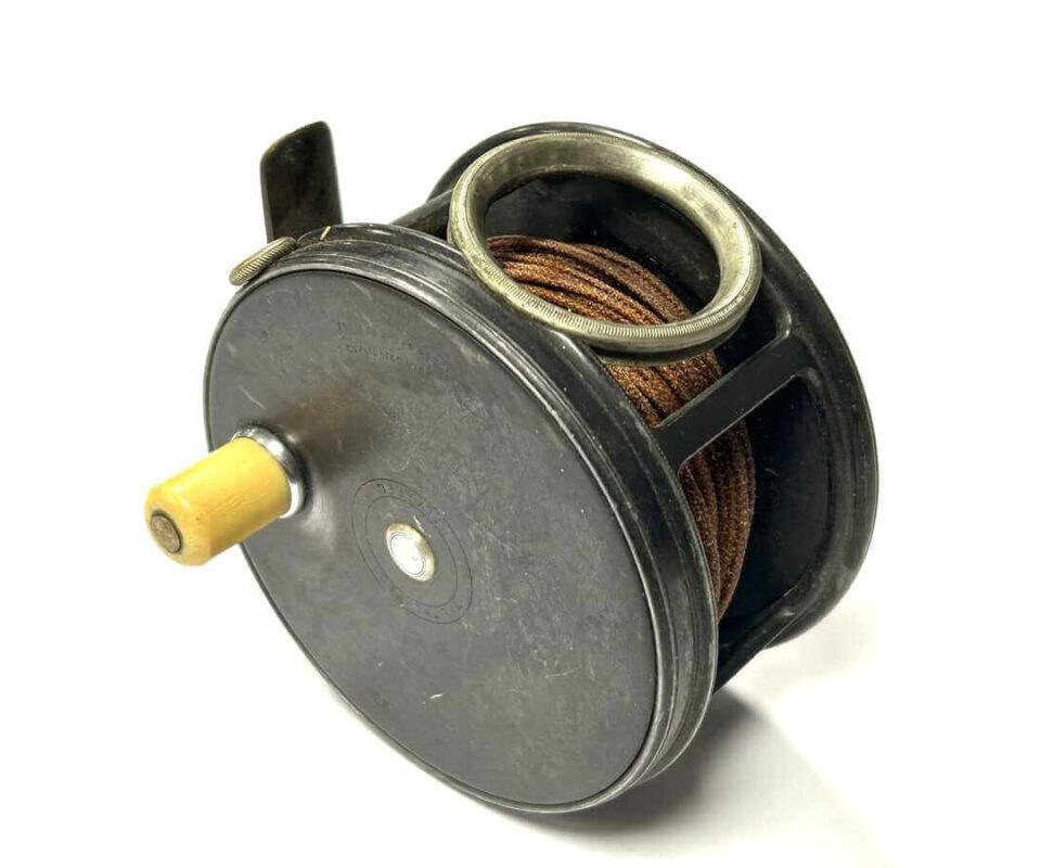   Hardy Perfect 4.25″ Salmon Fly Reel With Line Guard Silk Line Rare
