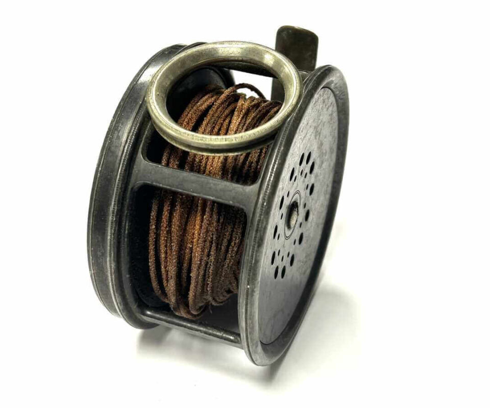   Hardy Perfect 4.25″ Salmon Fly Reel With Line Guard Silk Line Rare