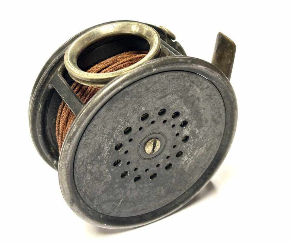   Hardy Perfect 4.25″ Salmon Fly Reel With Line Guard Silk Line Rare