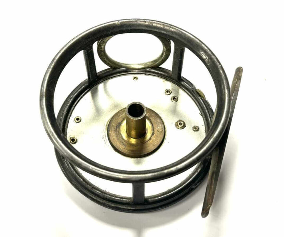   Hardy Perfect 4.25″ Salmon Fly Reel With Line Guard Silk Line Rare
