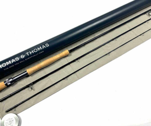   Thomas and Thomas VE 9′ 6″ Trout / Pike / Salt Water Fly Rod Line #8 With Bag & Tube MINT