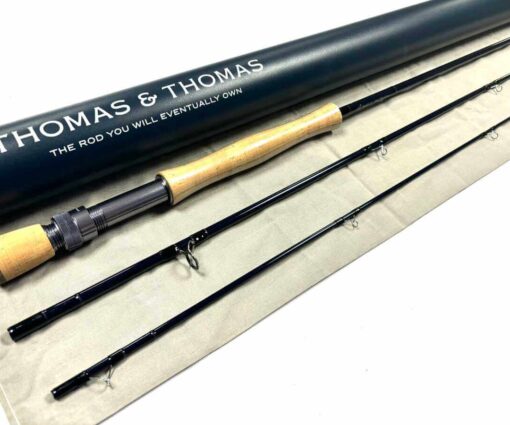   Thomas and Thomas VE 9′ 6″ Trout / Pike / Salt Water Fly Rod Line #8 With Bag & Tube MINT