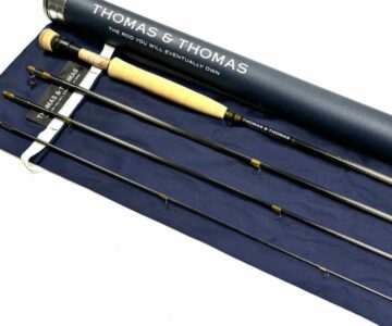   Thomas and Thomas CONTACT 10′ Trout Salt Water Fly Rod Line #8 With Bag & Tube Excellent