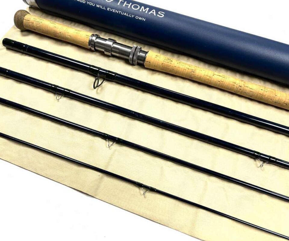   Thomas and Thomas DH 15′ Salmon Spey Fly Rod 5 Piece Line #10 With Bag & Tube Fine