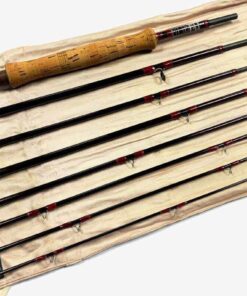   Hardy Graphite Smuggler Deluxe Classic 9′ 5″ 7 Piece Trout Fly Rod #7 With Bag