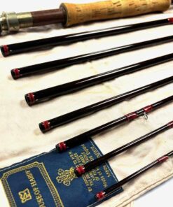   Hardy Graphite Smuggler Deluxe Classic 9′ 5″ 7 Piece Trout Fly Rod #7 With Bag