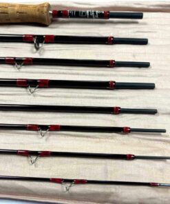   Hardy Graphite Smuggler Deluxe Classic 9′ 5″ 7 Piece Trout Fly Rod #7 With Bag