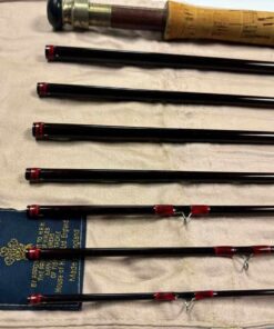   Hardy Graphite Smuggler Deluxe Classic 9′ 5″ 7 Piece Trout Fly Rod #7 With Bag