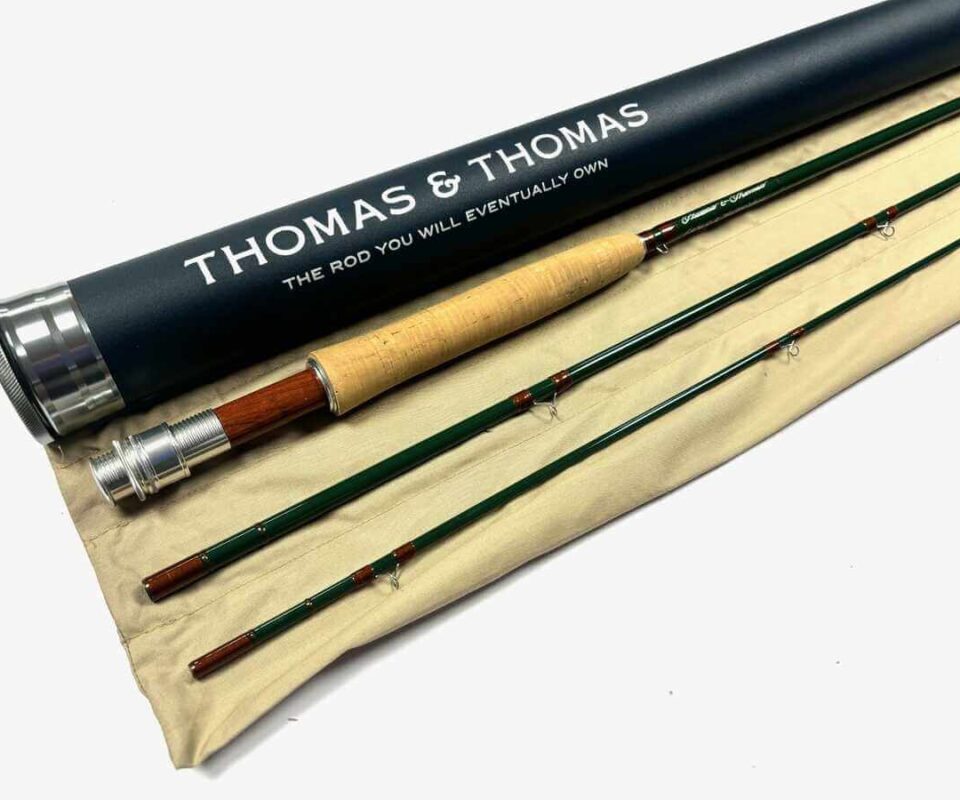   Thomas and Thomas FR 7′ 6″ Trout / Salt Water Fly Rod Line #4 With Bag & Tube Excellent