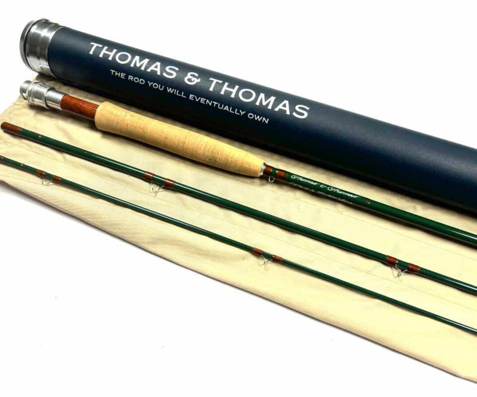   Thomas and Thomas FR 7′ 6″ Trout / Salt Water Fly Rod Line #4 With Bag & Tube Excellent