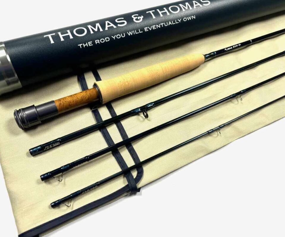   Thomas and Thomas SPIRE 8′ 3" Trout / Salt Water Fly Rod Line #4 With Bag & Tube Excellent