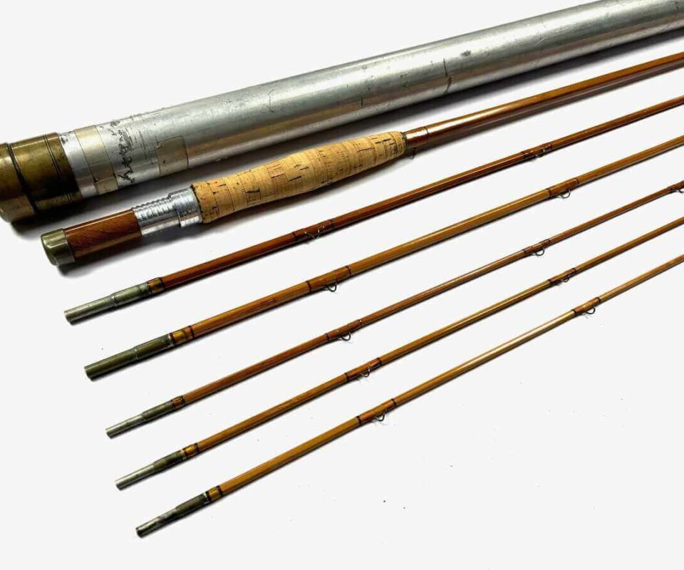   The Leonard Cane 4 Piece Plus Two Spare Tips 9' Trout Fly Rod Plus Bag And Tube