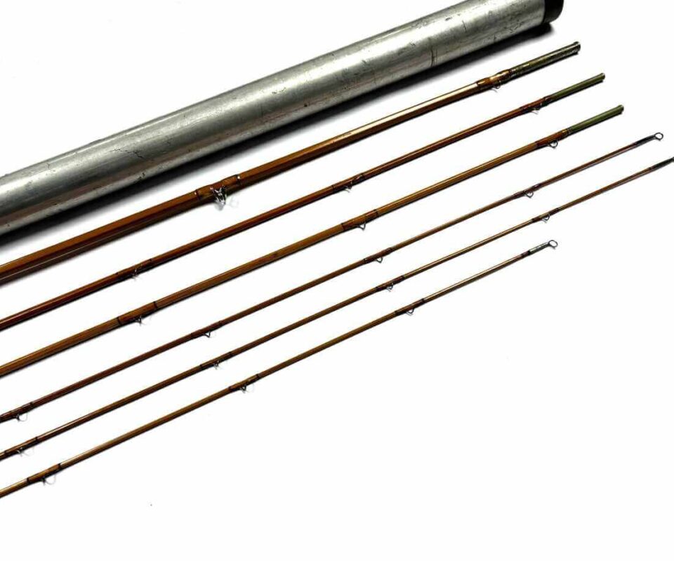   The Leonard Cane 4 Piece Plus Two Spare Tips 9' Trout Fly Rod Plus Bag And Tube