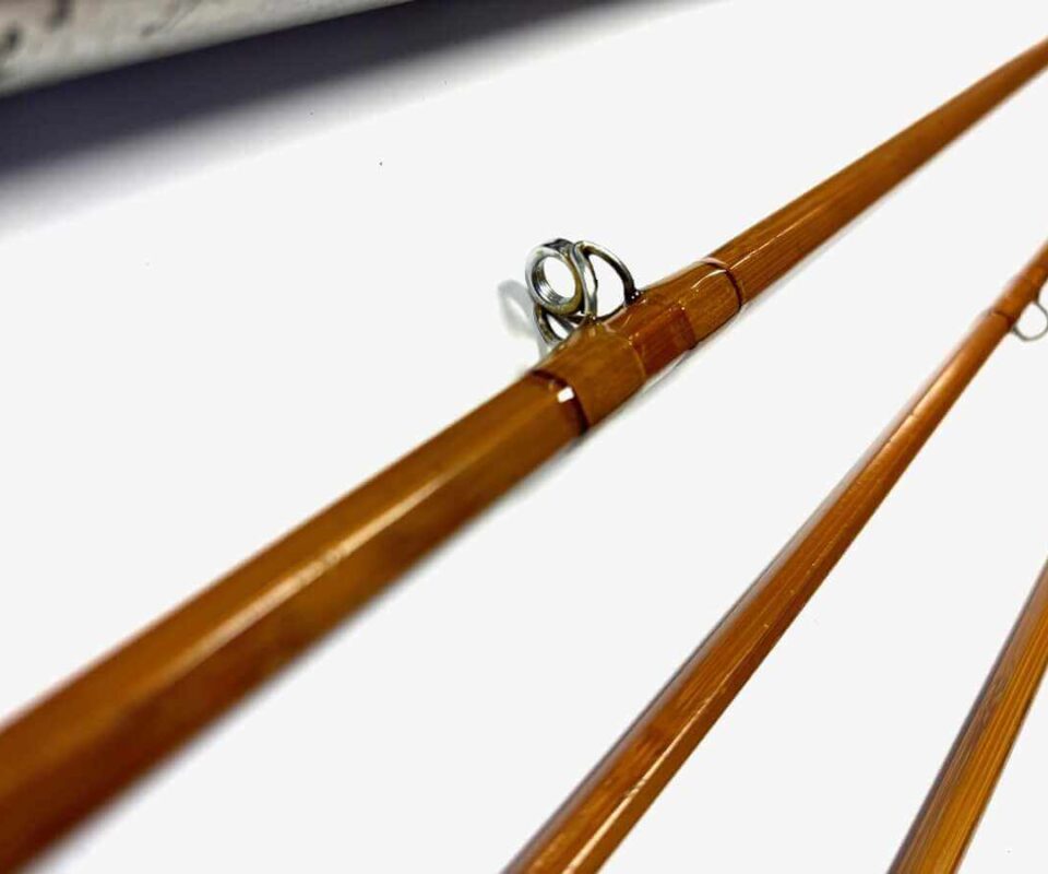   The Leonard Cane 4 Piece Plus Two Spare Tips 9' Trout Fly Rod Plus Bag And Tube