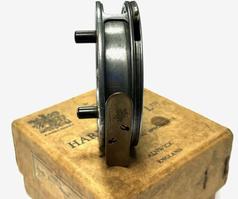   Hardy Eureka 3.5″ Vintage Alloy Trotting Centrepin Reel With Side Lever Check & Box