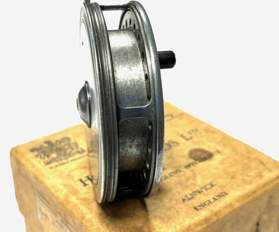   Hardy Eureka 3.5″ Vintage Alloy Trotting Centrepin Reel With Side Lever Check & Box