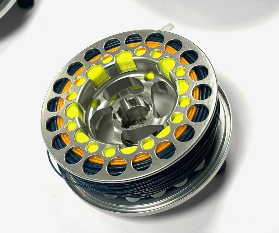   Nautilus Miami USA NV Spey Ten Eleven Salt Water Fly Reel With Lines, Spare Spool & Pouches