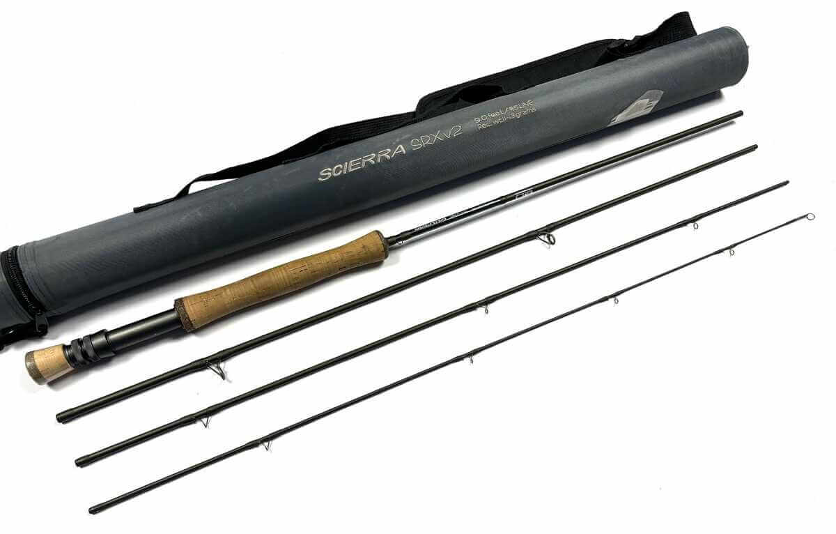   Scierra SRXv2 4 piece 9' trout fly rod #5 with bag and case