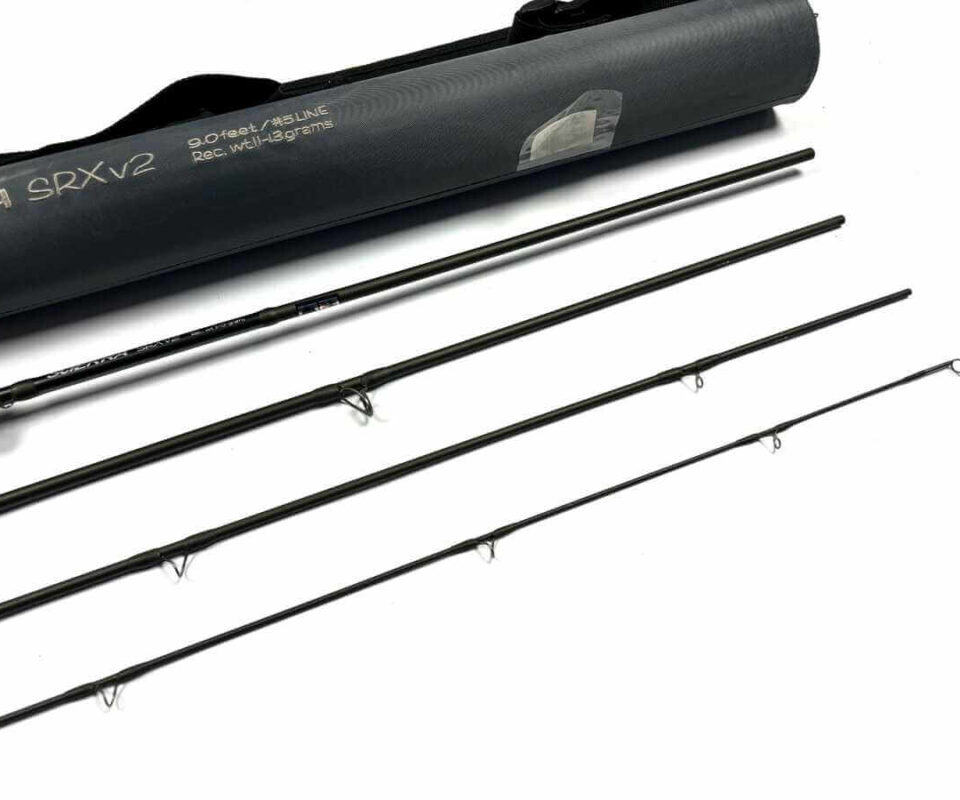   Scierra SRXv2 4 piece 9' trout fly rod #5 with bag and case