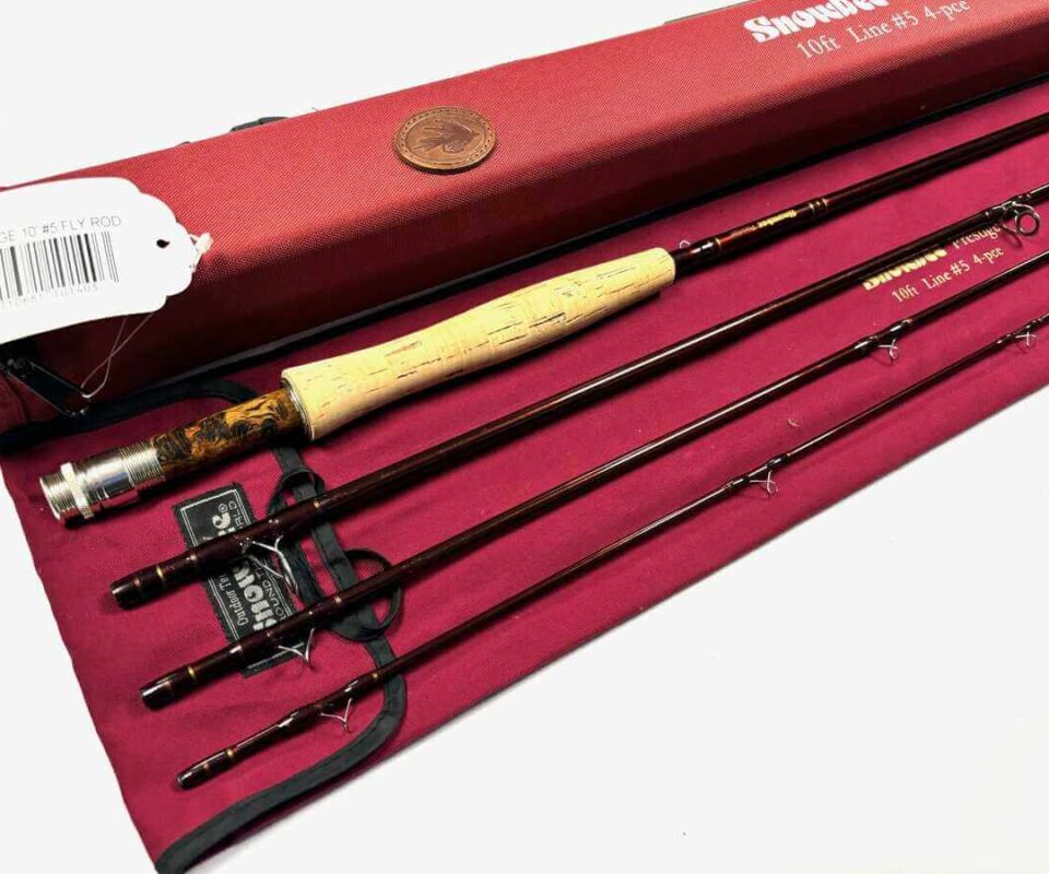   Snowbee Prestige 10' Four Piece Trout Fly Rod Line #5 With Bag And Case