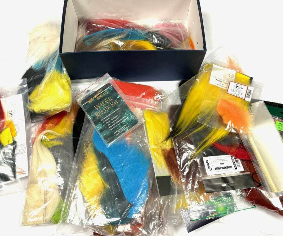   Various Fly Fishing Material, Feathers, Marble Fox, Iceland Sheep All Colours etc