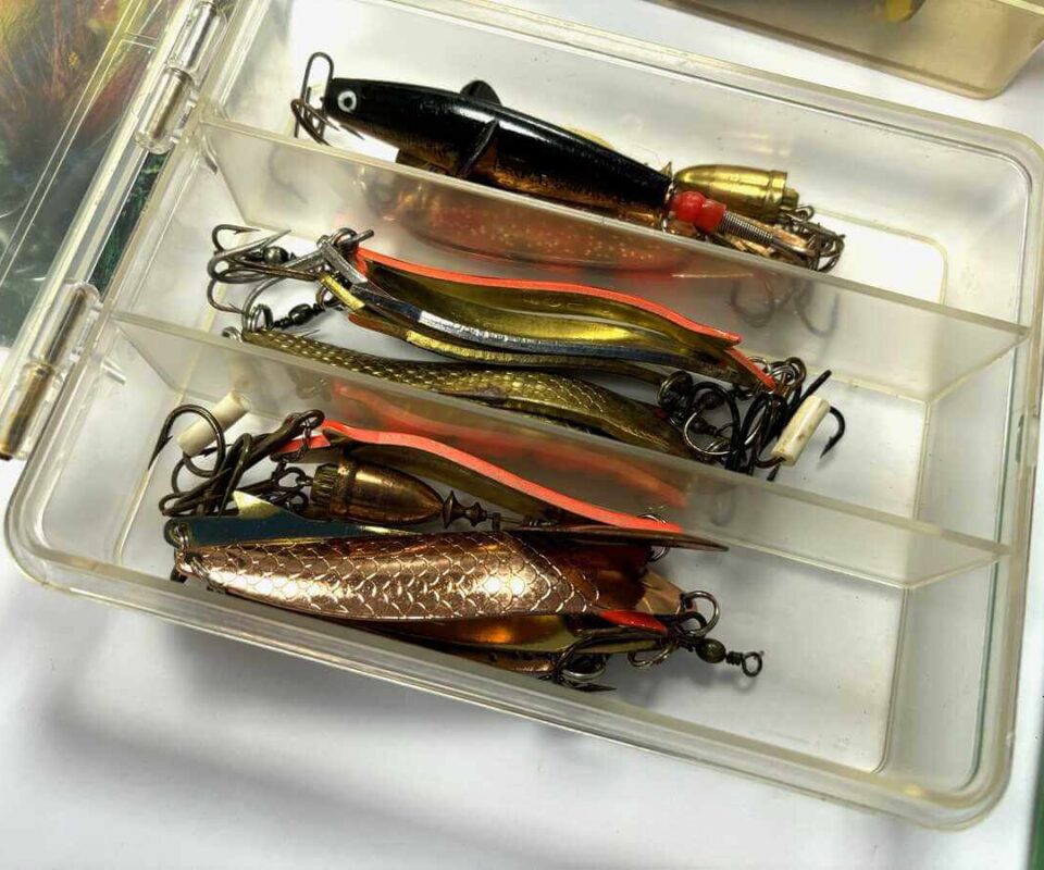   Various boxes of Lures By Meps, Aglia Etc