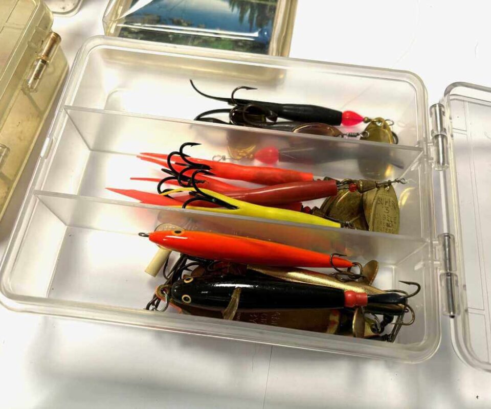   Various boxes of Lures By Meps, Aglia Etc