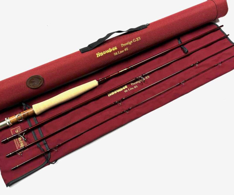   Snowbee Prestige G-XS 9' Four Piece Trout Fly Rod Line #5 With Bag And Case Fine