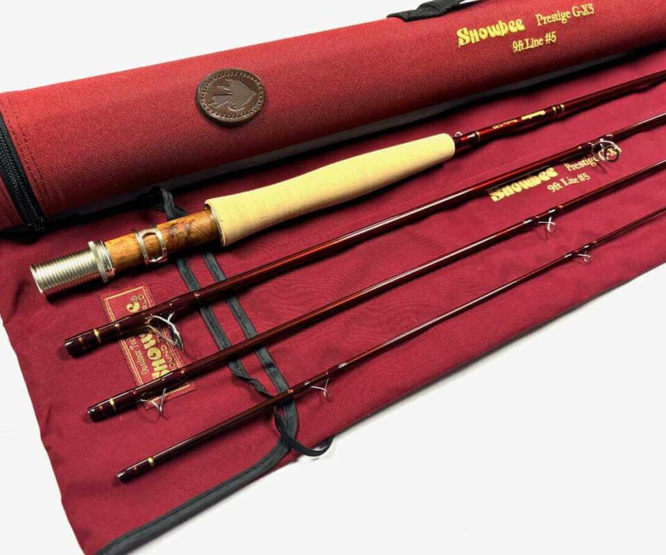   Snowbee Prestige G-XS 9' Four Piece Trout Fly Rod Line #5 With Bag And Case Fine